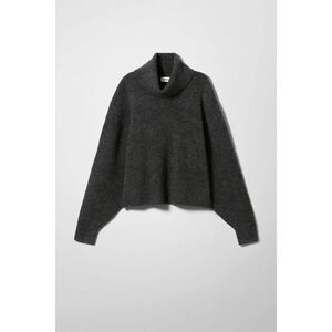 Weekday Lara Sweater Mohair Wool Blend Dark Gray Medium Scandinavian